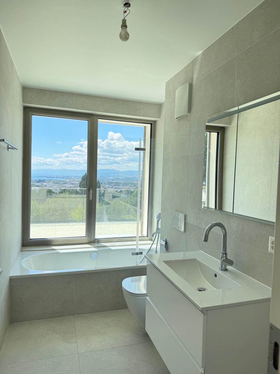 2.5 pièces en attique avec grande terrasse et vue sur le lac