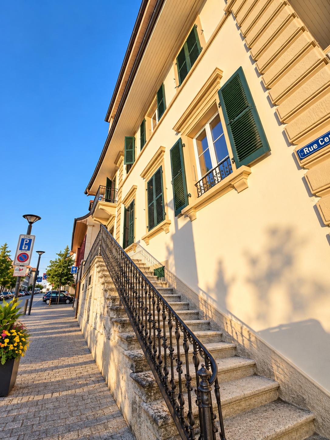 Magnifique duplex de 3 pièces au 2ème étage - Centre d'Avenches avec vue sur les arènes